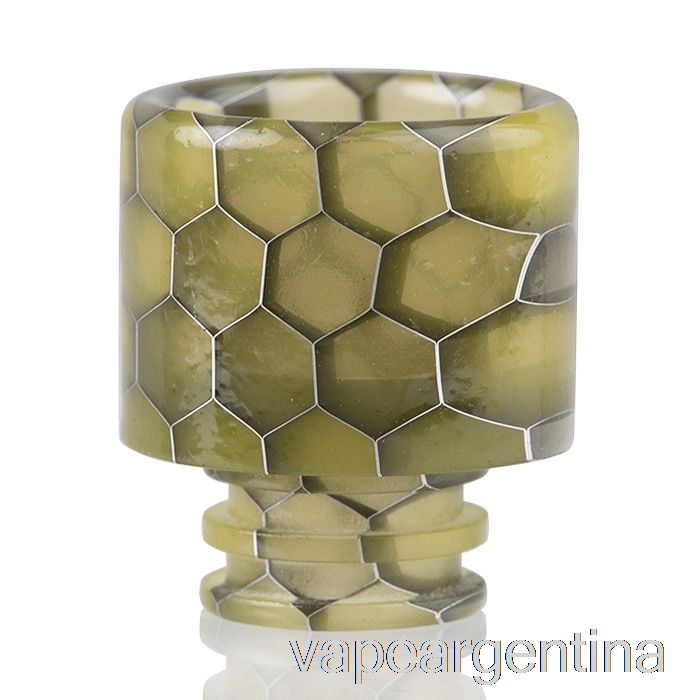 Vape Amarillo Con Punta De Goteo De Resina De Piel De Serpiente 510 Descartable